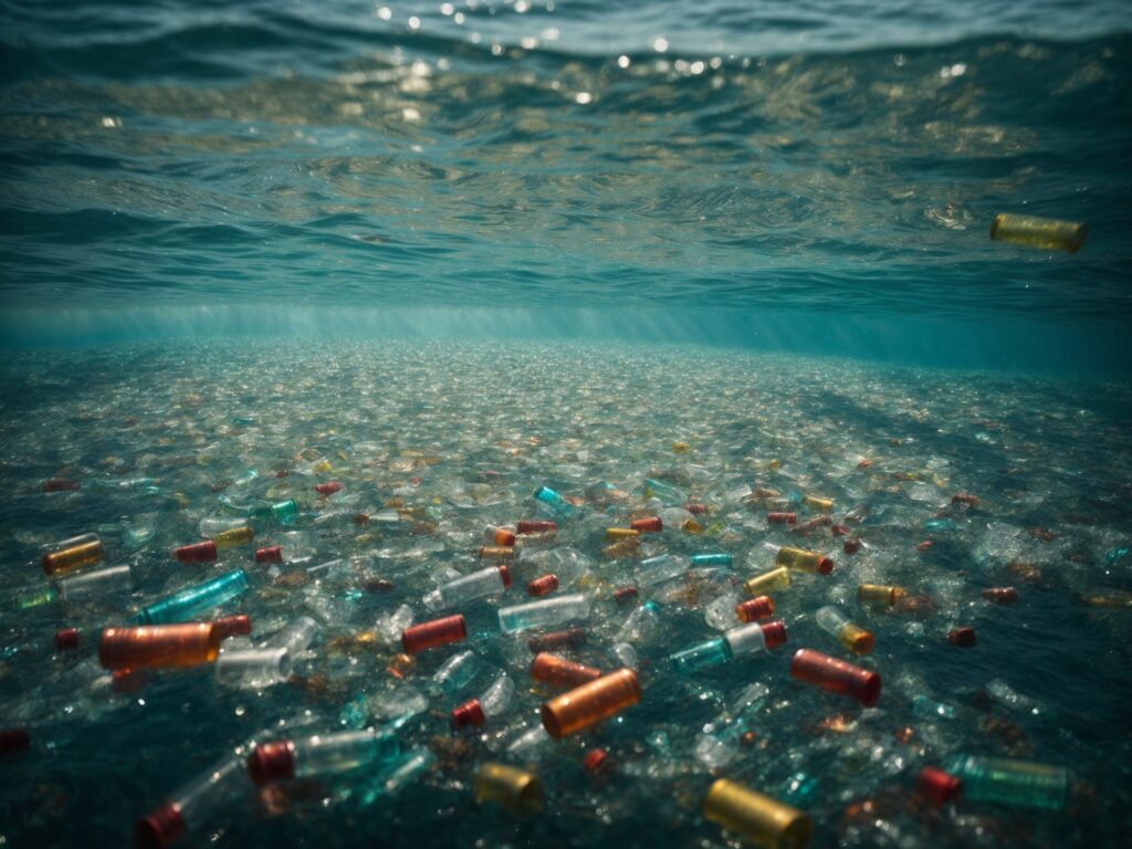 Plastic under the ocean