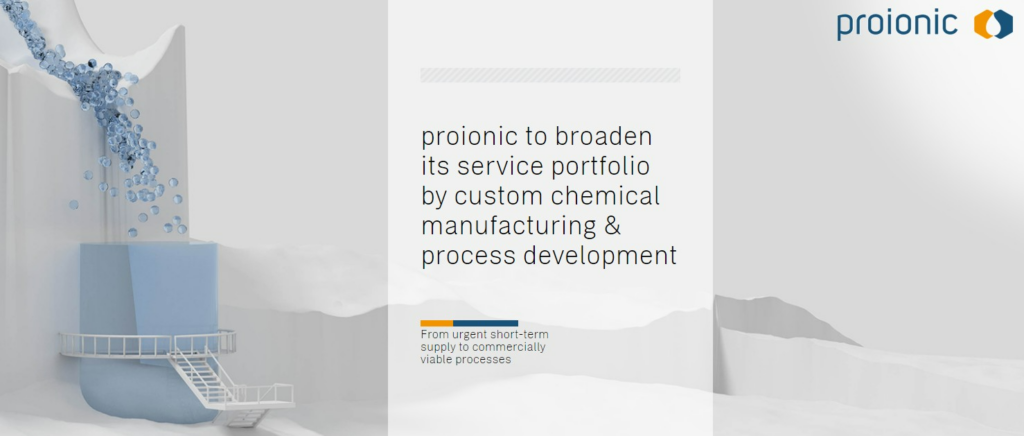 Custom Chemical Manufacturing, Proionic