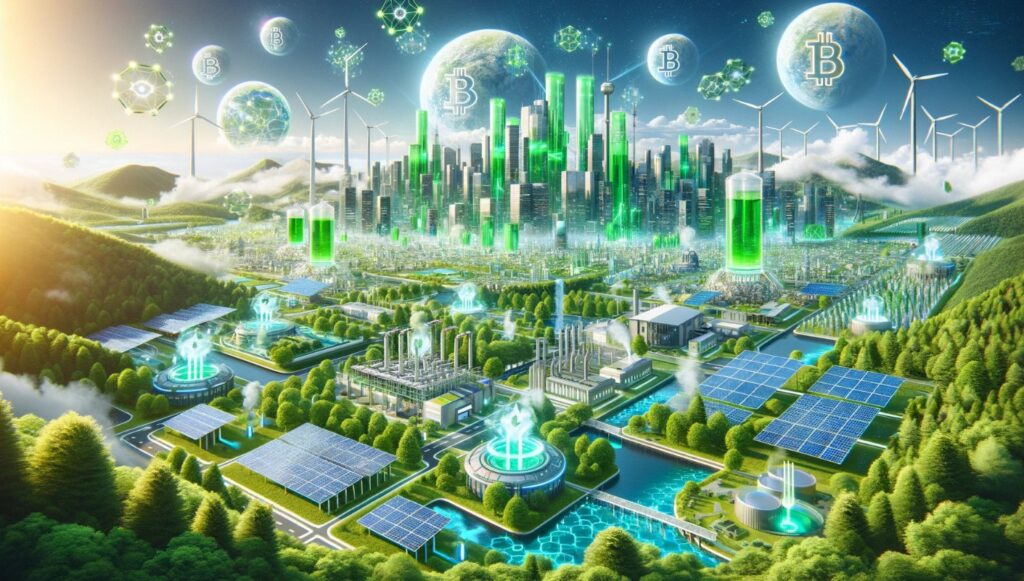 Green Hydrogen Cryptocurrency Decarbonization