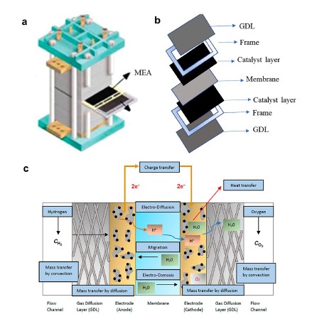 PEMFC and Membrane Electrode Assembly MEA